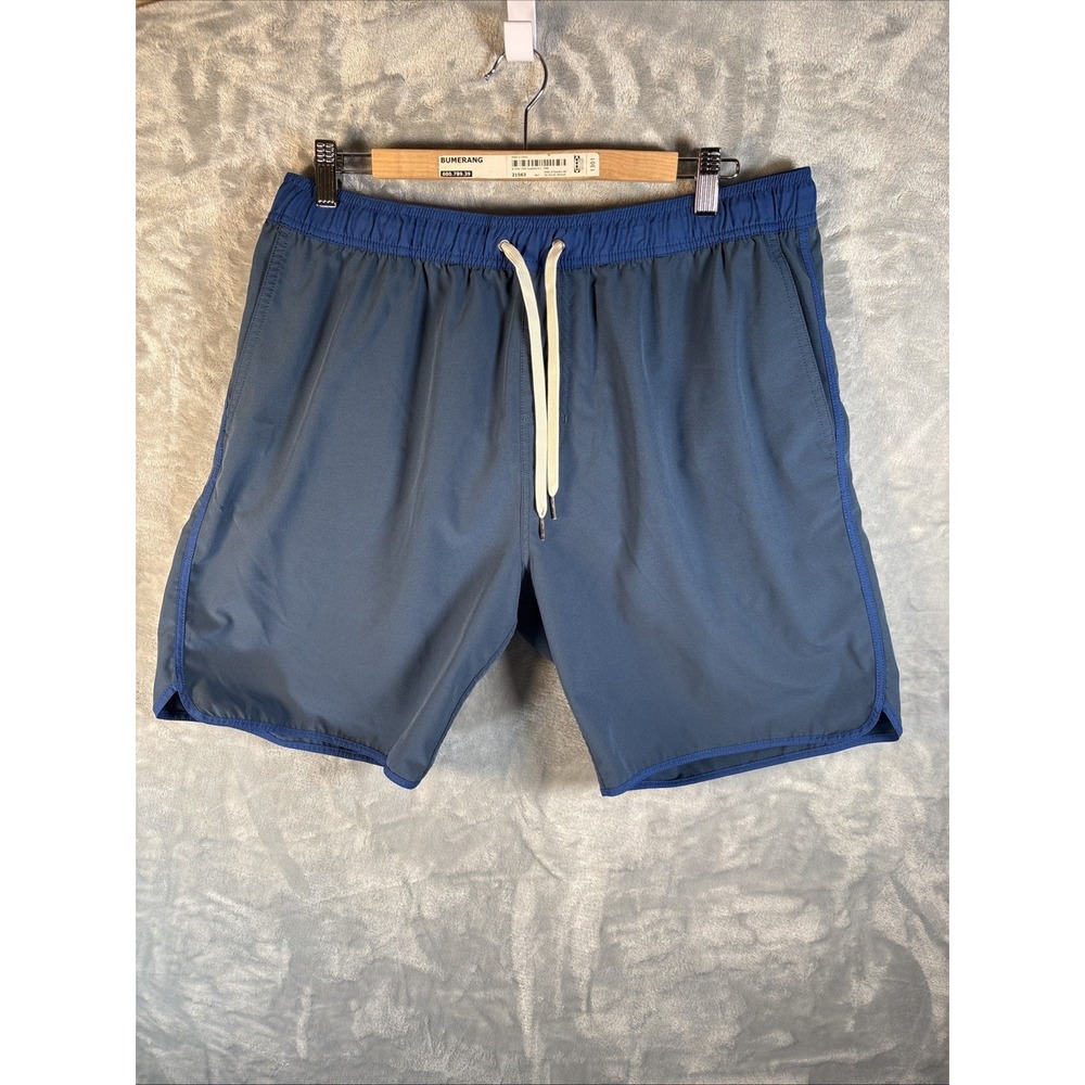 Fair Harbor Swim Trunks Mens 2XL Blue Lined Stretch Beach Lifeguard